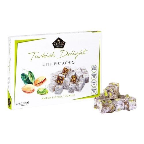 Turkish Delight Double Extra Pistachio 210g x 10