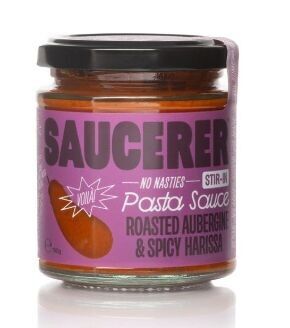 Saucer- Roasted Aubergine and Spicey Harissa Pasta Sauce (190g)