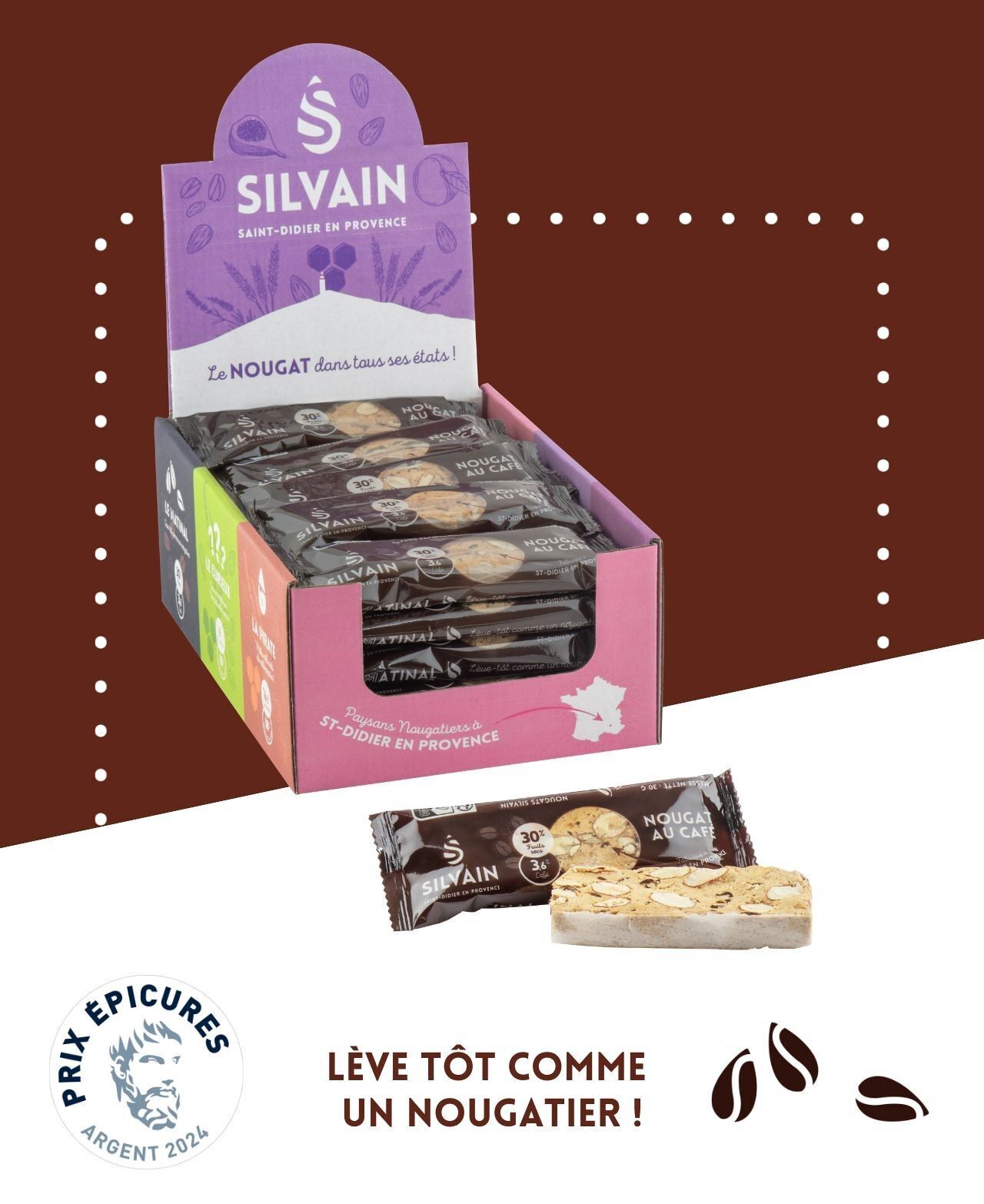 Le matinal, Nougat au café 30g