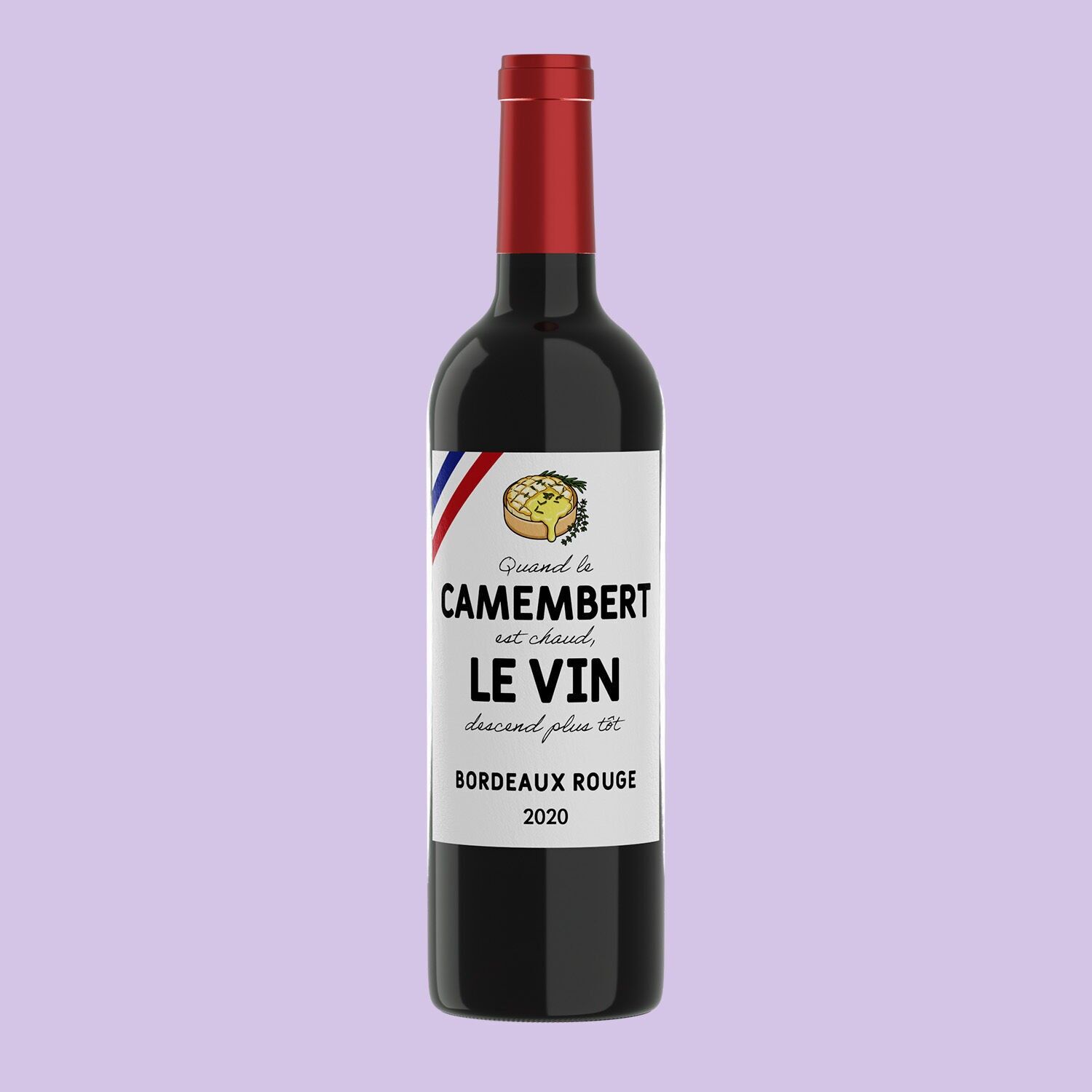 Red wine - Warm Camembert - Bordeaux Rouge - 2020 (wine and cheese)