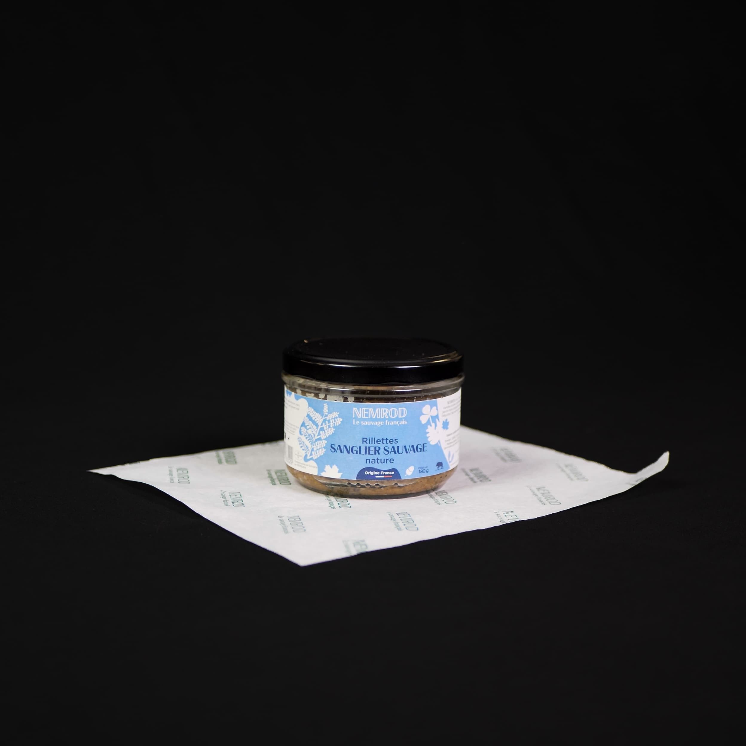 Rillettes de Sanglier Nature - Gibier - 180g