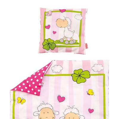 Dolls duvet (45x35 cm) with pillows (17x17 cm)