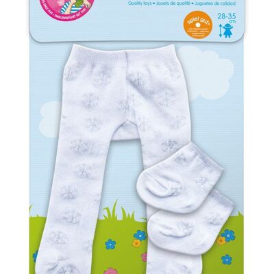 Medias de muñeca con calcetines "cristales de hielo", talla. 28-35 cm