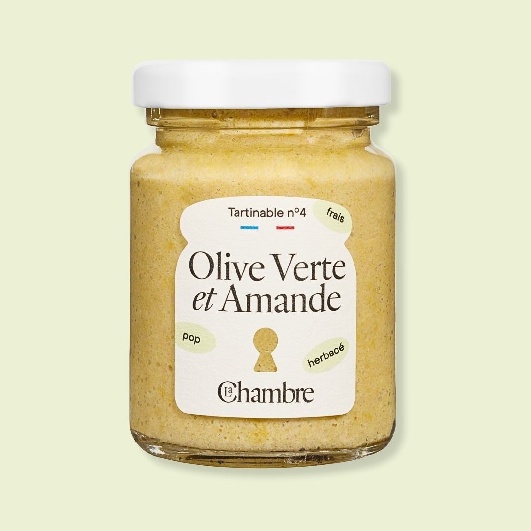 Crema de aceitunas verdes y almendras Tamaño: 80g