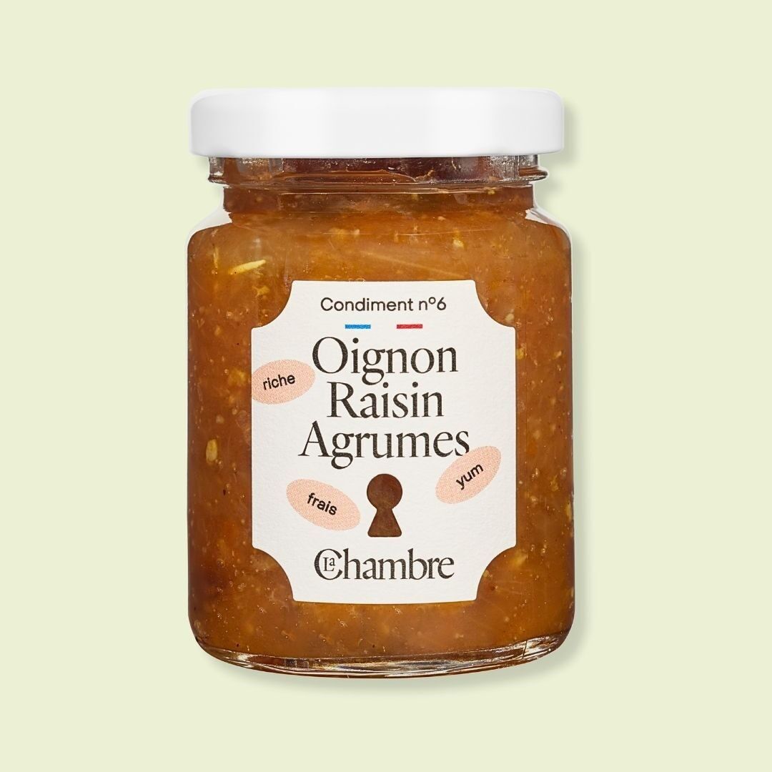 Confit de cebolla, uva y cítricos Tamaño: 100g