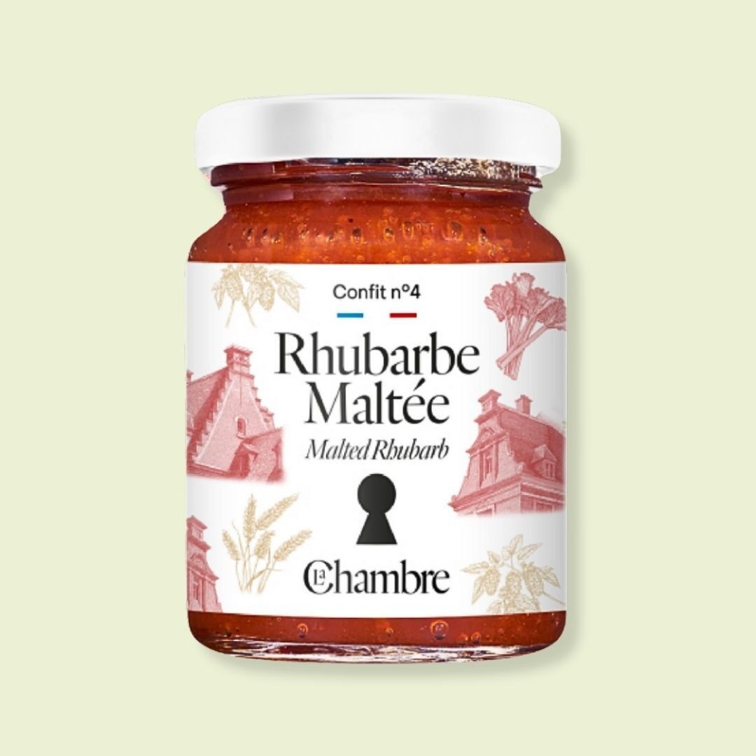 Confit de ruibarbo malteado Tamaño: 100 g