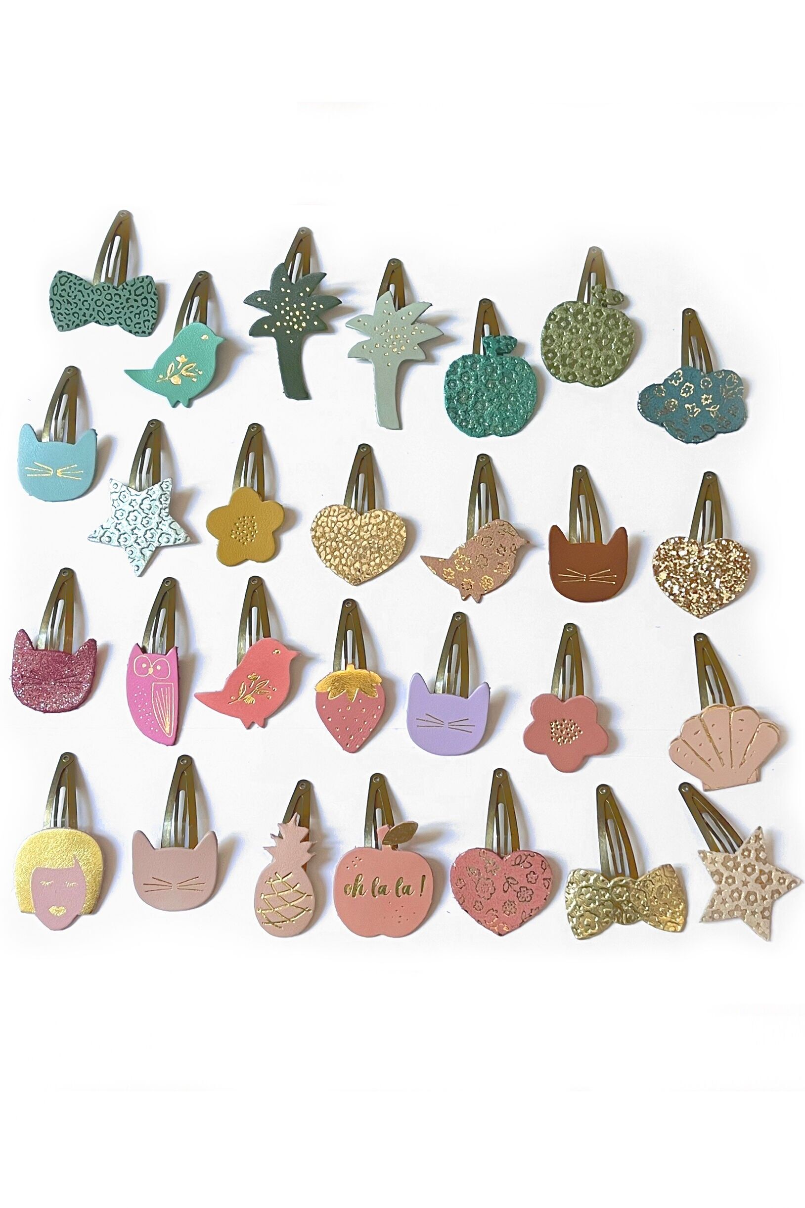 Haarspange aus Leder