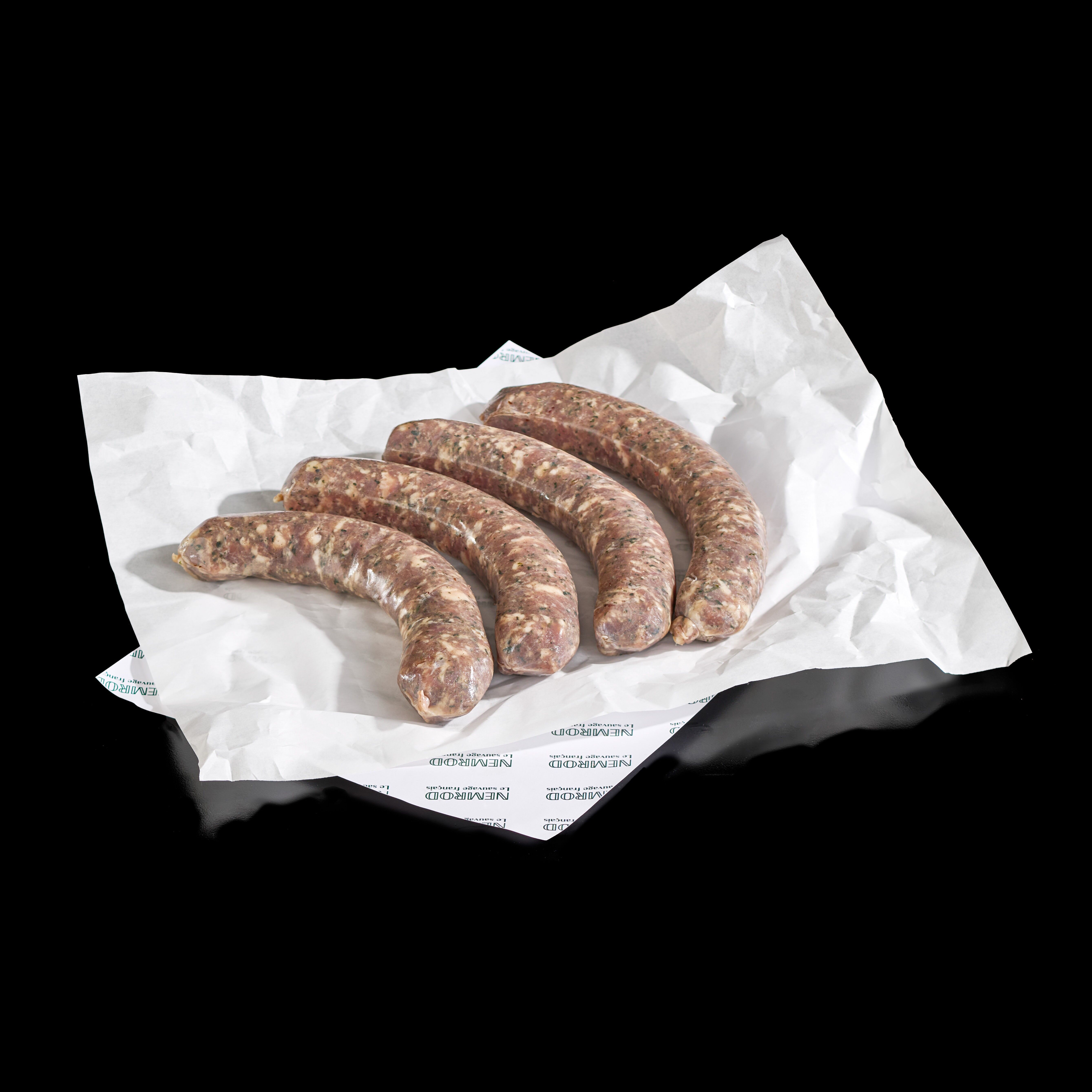 Saucisse de Sanglier à l'Ail des ours  - 6 x 4 pièces de 130G