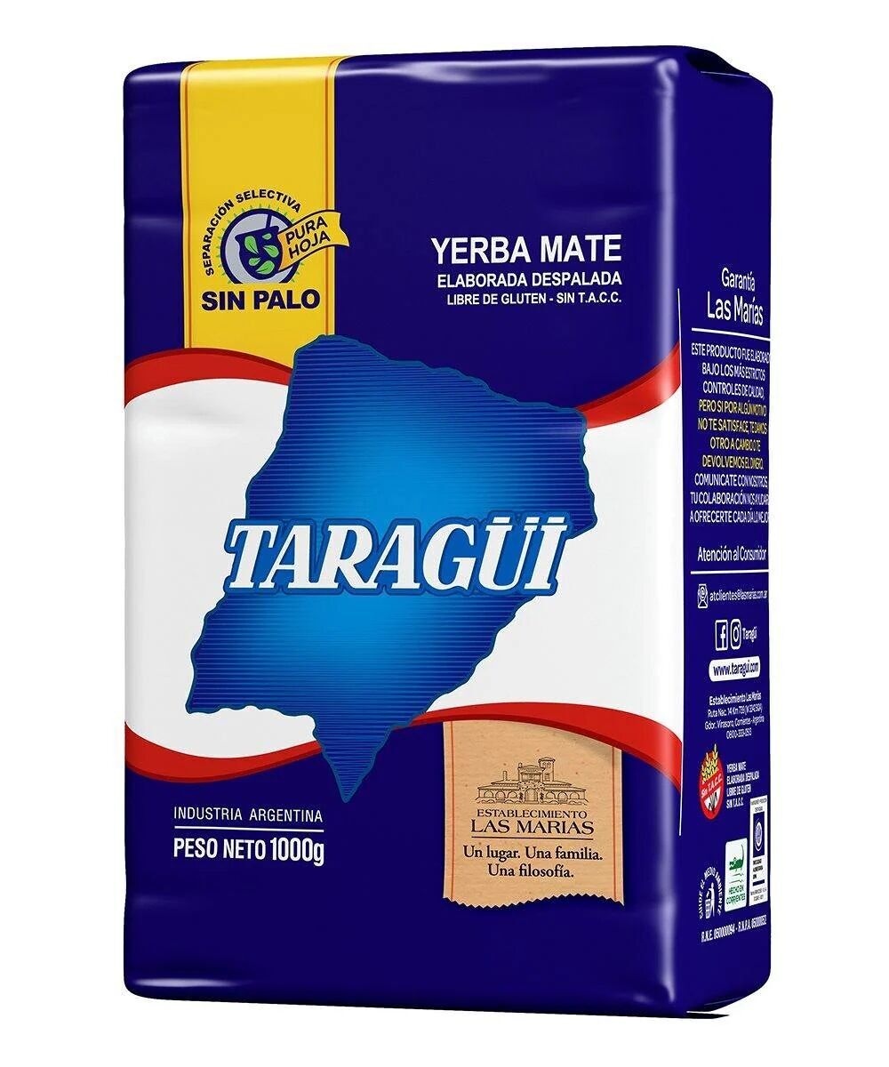 Yerba maté Taragui Sin Palo Despalada 1kg