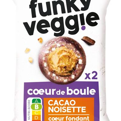 Cœur de boule brownie cacahuète Funky Veggie 36g • cabane du 12