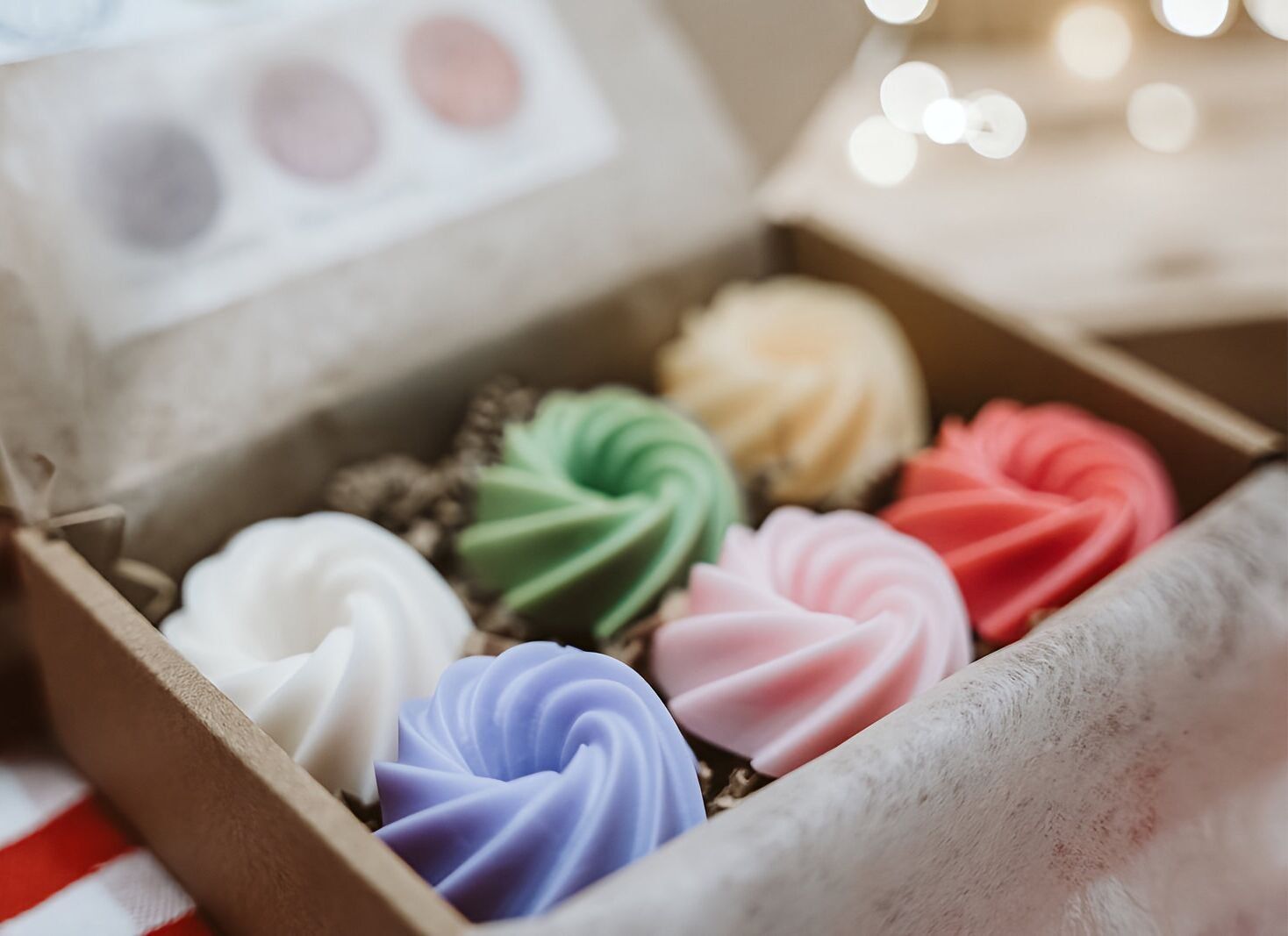 Blumengeschenkset – Duftwachs-Tarts