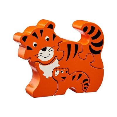 Puzzle di tigre e cucciolo