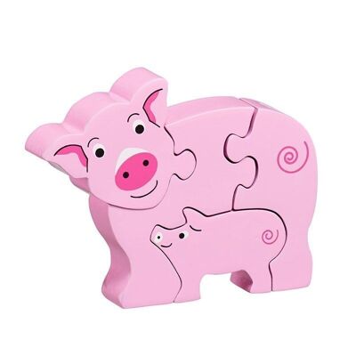 Puzzle cochon et porcelet