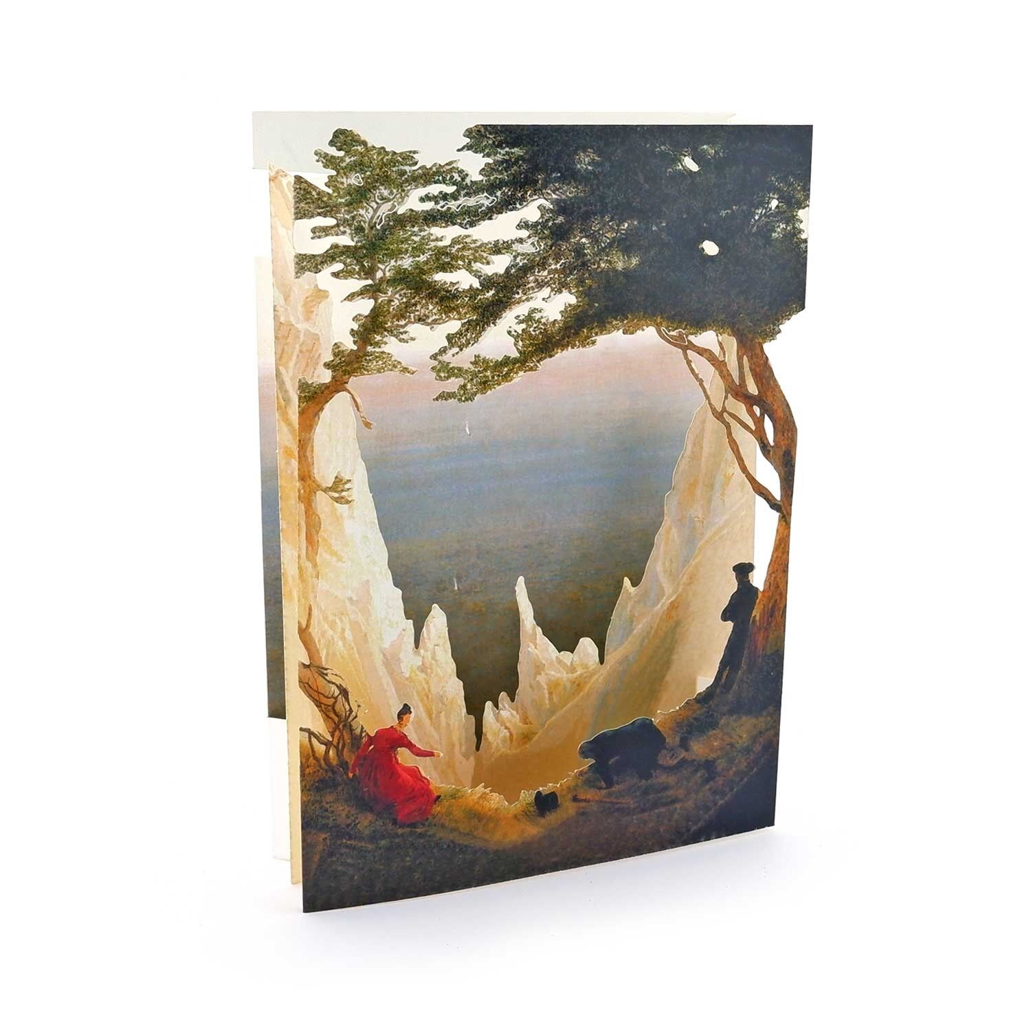 3D pop-up greeting card "Chalk Cliffs"