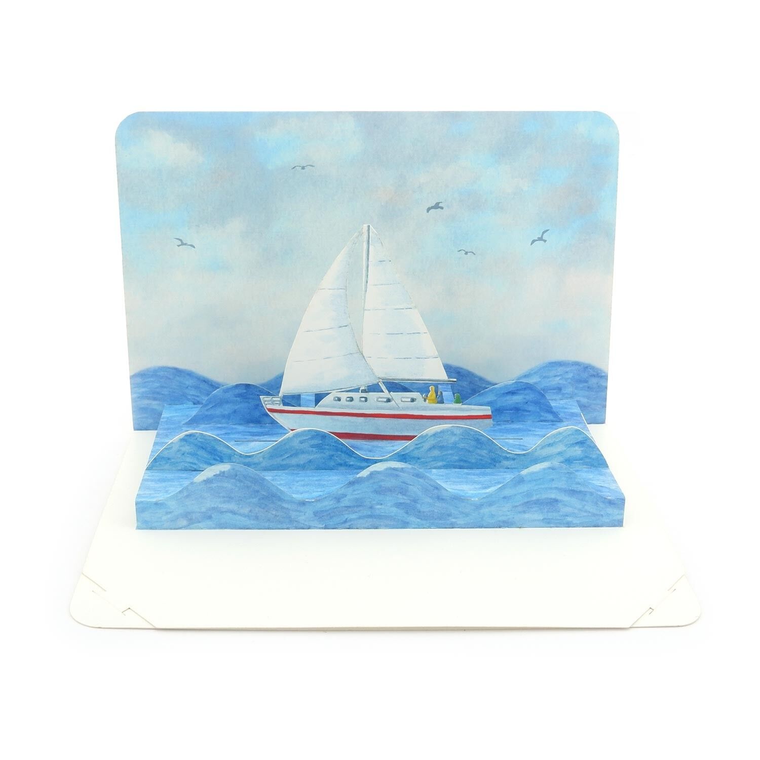 Pop-up map "Stormy Sea", sailing trip