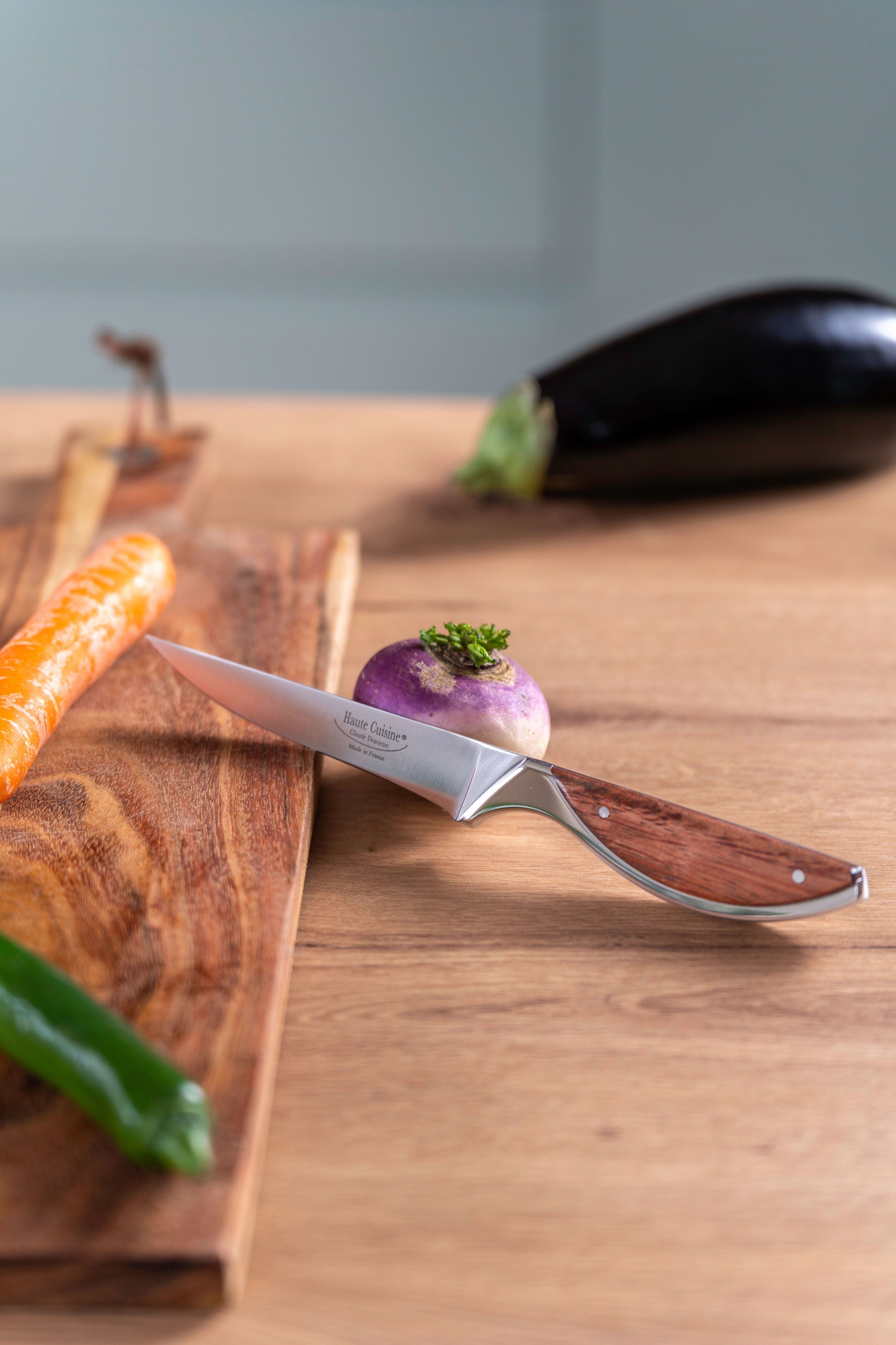 15cm Carving Knife - High-End Kitchen Knife - Exotic Wood