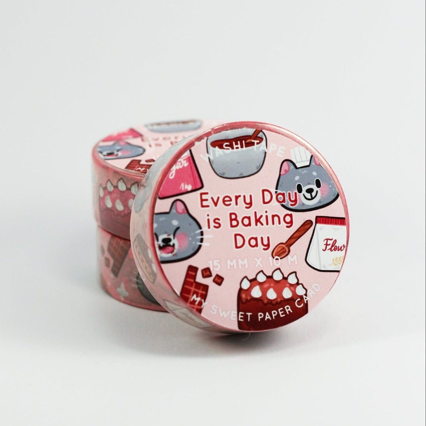 Every Day is Baking Day - Cooking cat Washi Tape