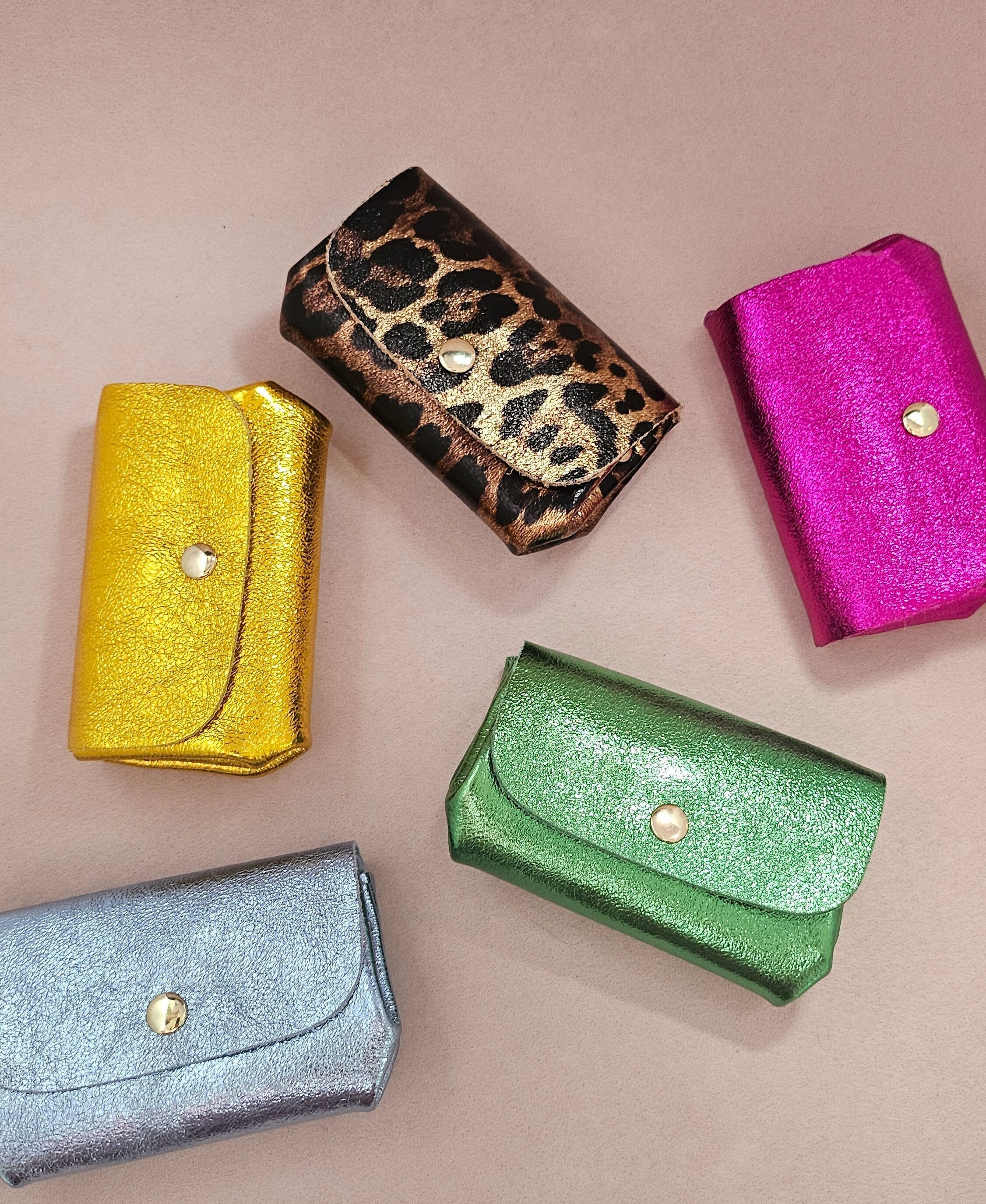 Triple pocket leather wallet - sorter