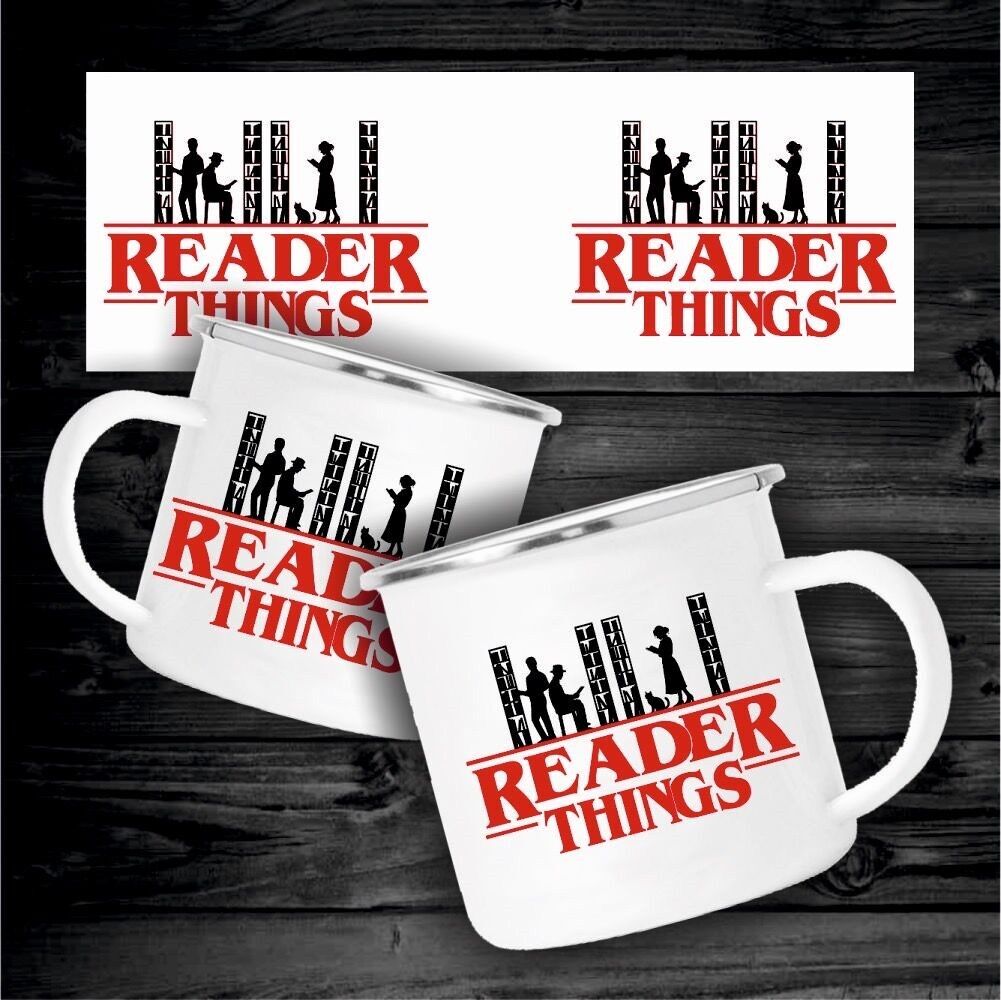MUG ÉMAILLÉ READER THINGS (EN BOÎTE CADEAU )