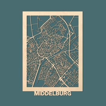 Plan de la ville Middelbourg ,SKU1453