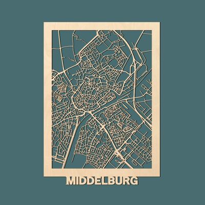 Plan de la ville Middelbourg ,SKU1454