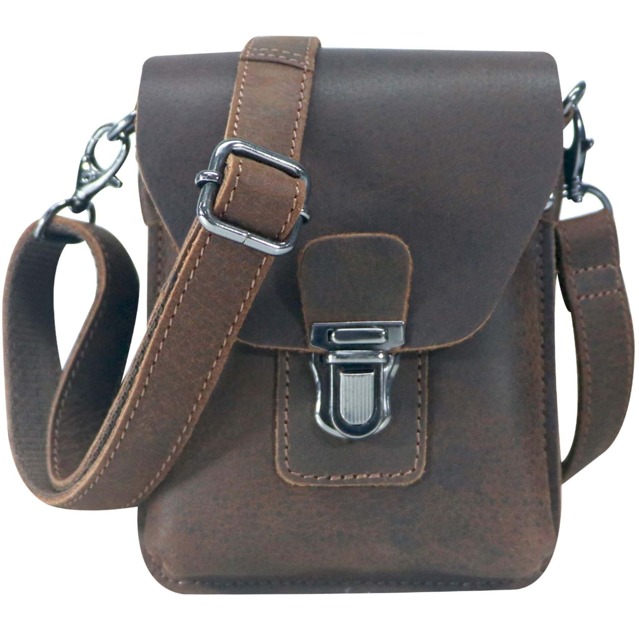 Arne Bauch leather belt bag with belt loop and hook ring
