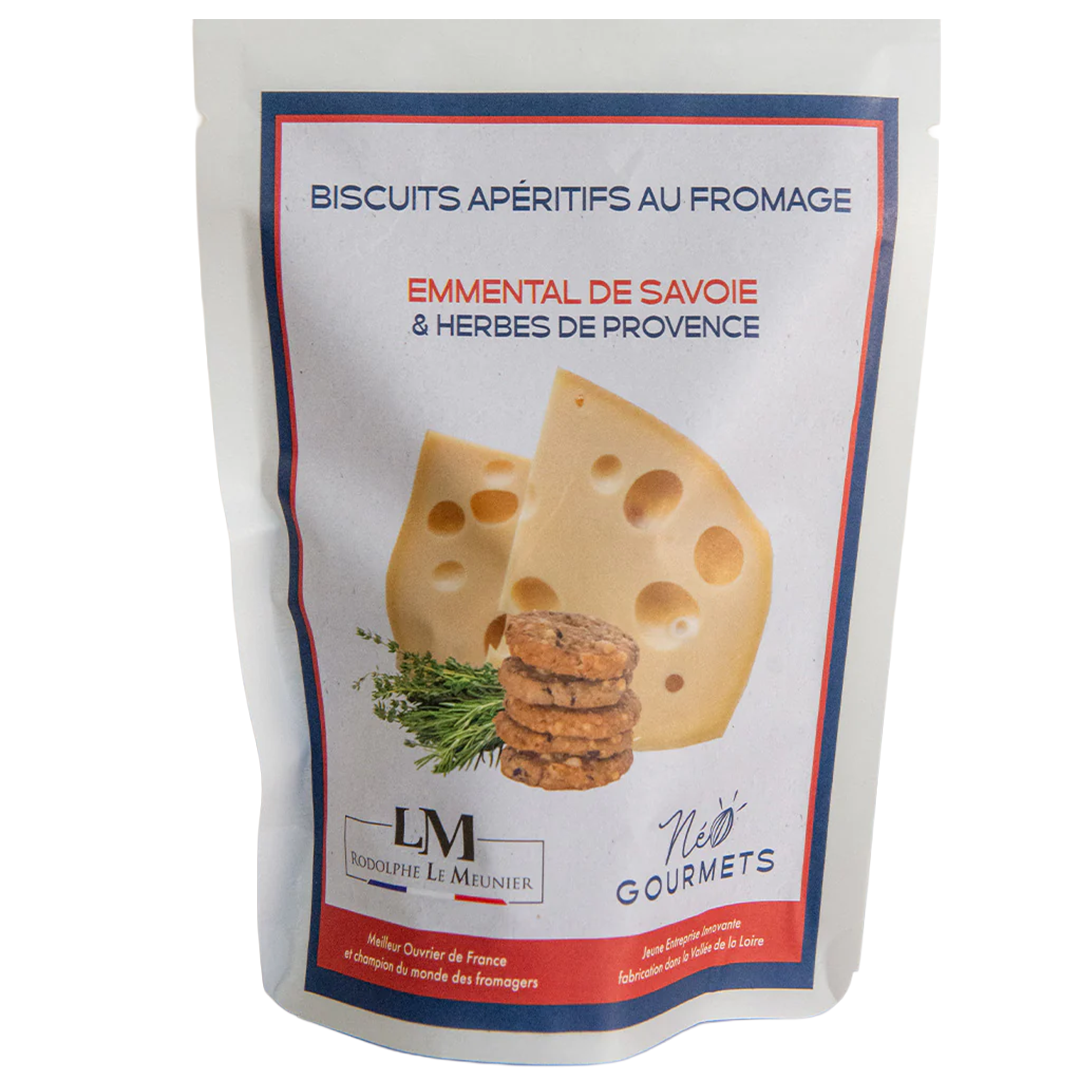 Savoy Emmental cheese and herbs de Provence savory biscuits