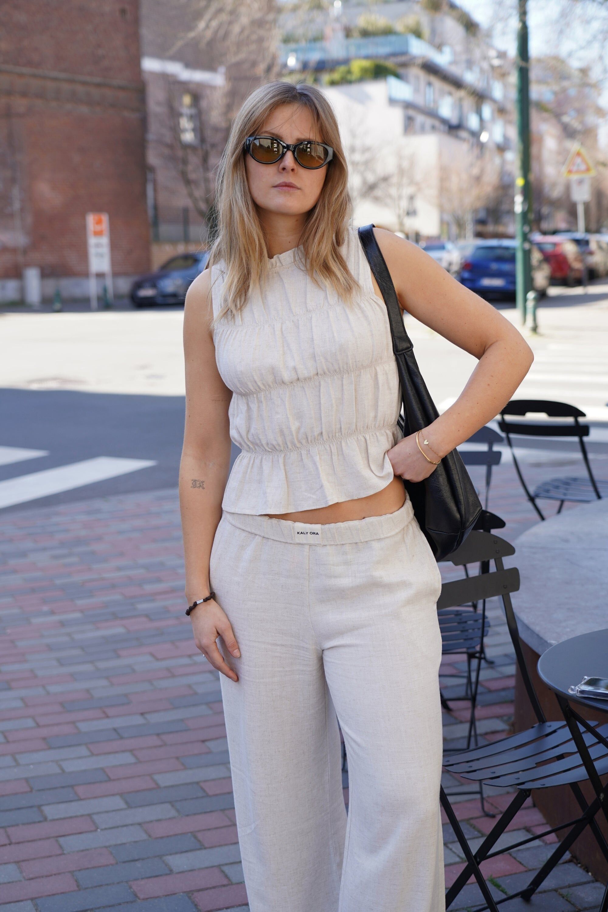 Linen Pants - Beige
