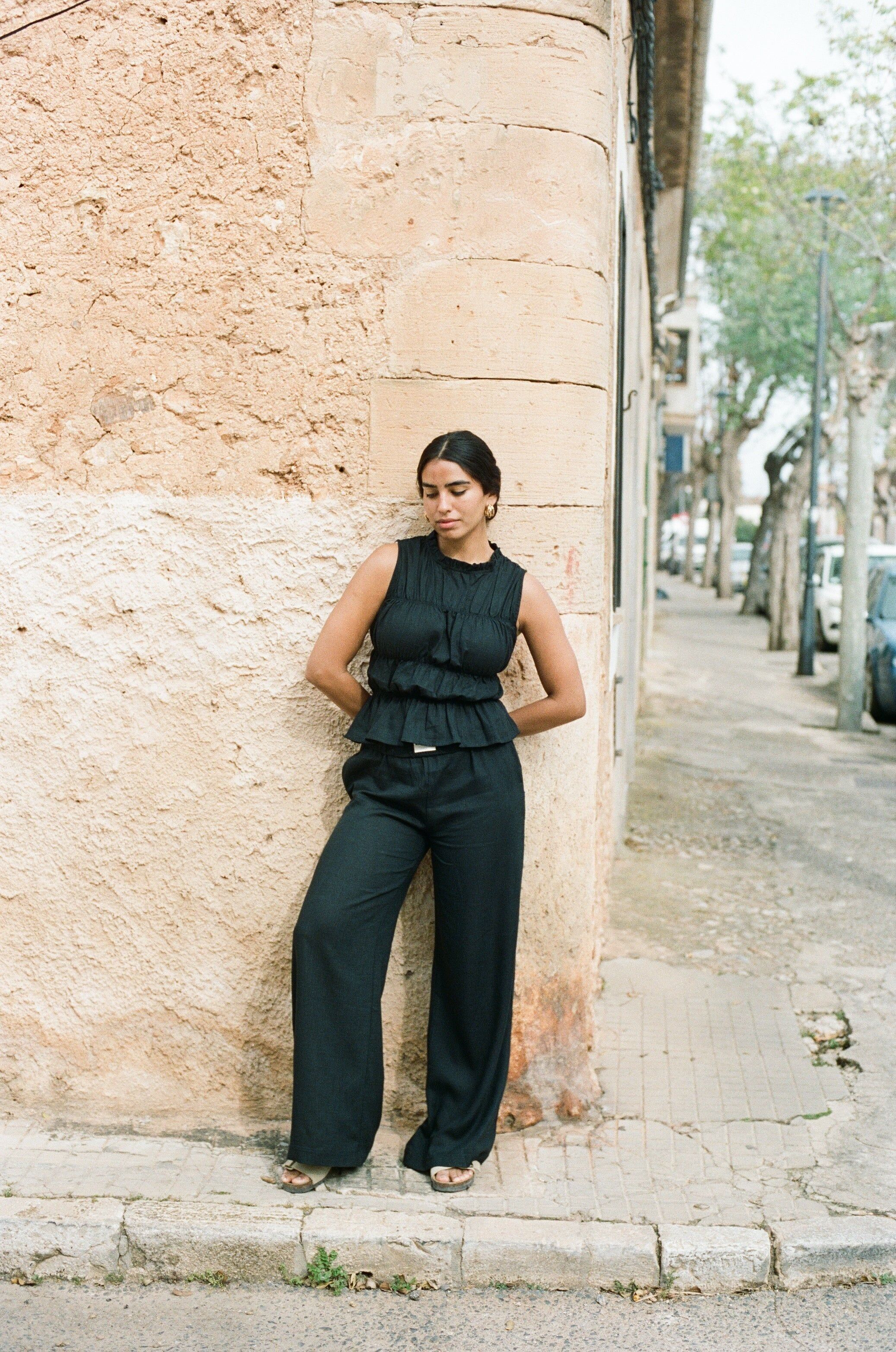Linen Pants - Black