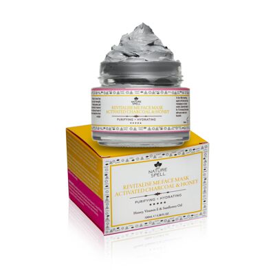 Masque Visage Purifiant Charbon Actif & Miel