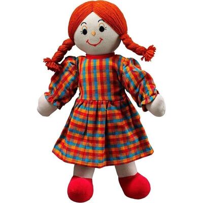 Mum doll - white skin red hair