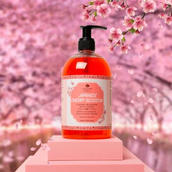 Savon pour les mains à la fleur de cerisier du Japon et à la gelée de miel 2