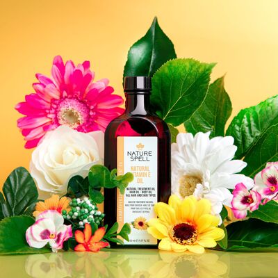 Olio di vitamina E per capelli e pelle