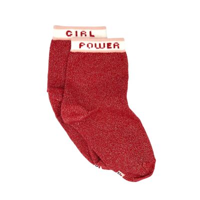 Children's organic cotton lurex socks - Margaux Power (31-35)