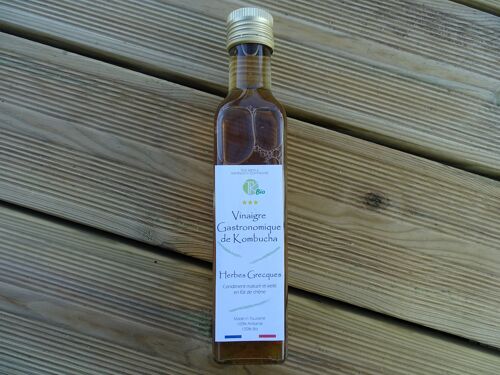 Vinaigre Gastronomique de Kombucha Herbes Grecques Bio 250ml