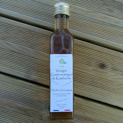 Vinaigre Gastronomique de Kombucha Herbes Grecques Bio 250ml