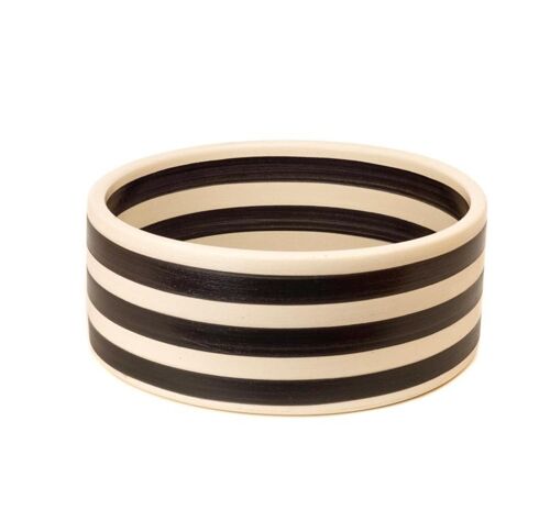 Stripes in Black - medium cylindrical