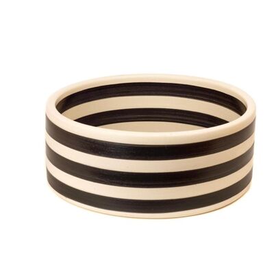 Stripes in Black - medium cylindrical