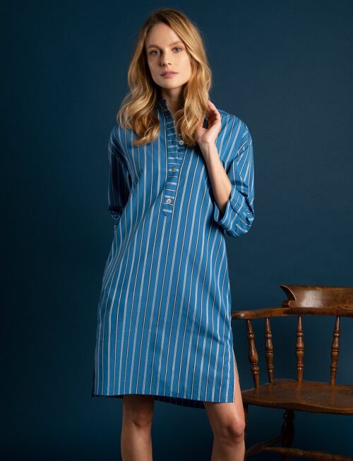 Delphi Cotton Stripe Sleepshirt