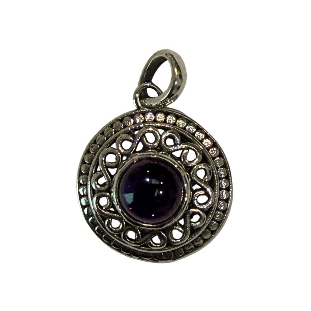 Colgante bañado en plata (sin cadena) (#03), 2x2cm