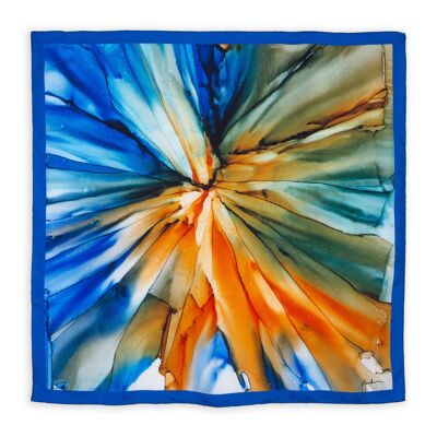 Pompeii square silk scarf