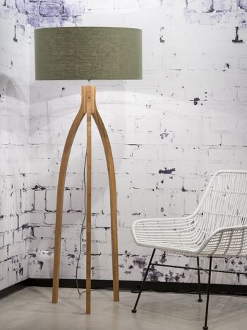 ANNAPURNA Floor lamp Bamboo / Linen V 1