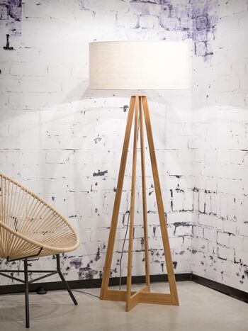 Floor lamp EVEREST Bamboo / Linen I 3