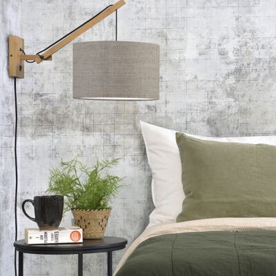 Bamboo / linen wall lamp ANDES V