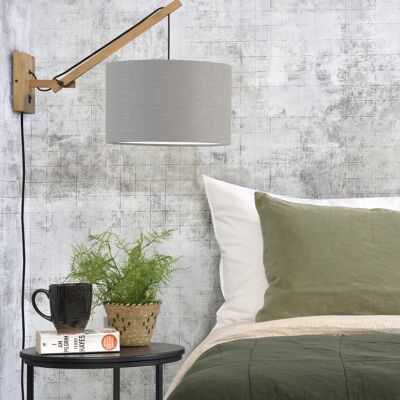 Bamboo / linen wall lamp ANDES VI