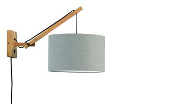 Bamboo / linen wall lamp ANDES VI 6