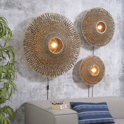 Bamboo wall light BALI III