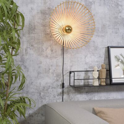 Asymmetrical bamboo wall lamp BROMO II