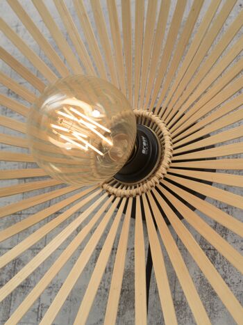 Asymmetrical bamboo wall lamp BROMO II 8