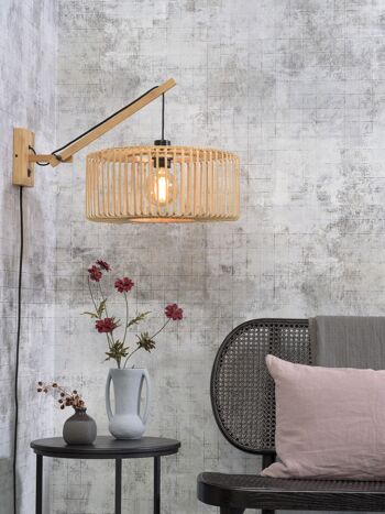 Bamboo wall lamp 2 arms BROMO II